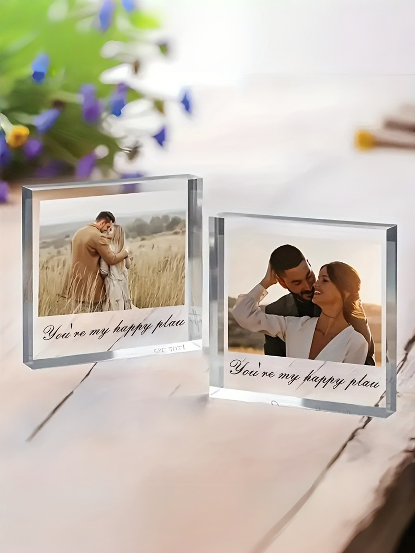 A personalized acrylic photo plaque—the perfect Valentine's Day gift